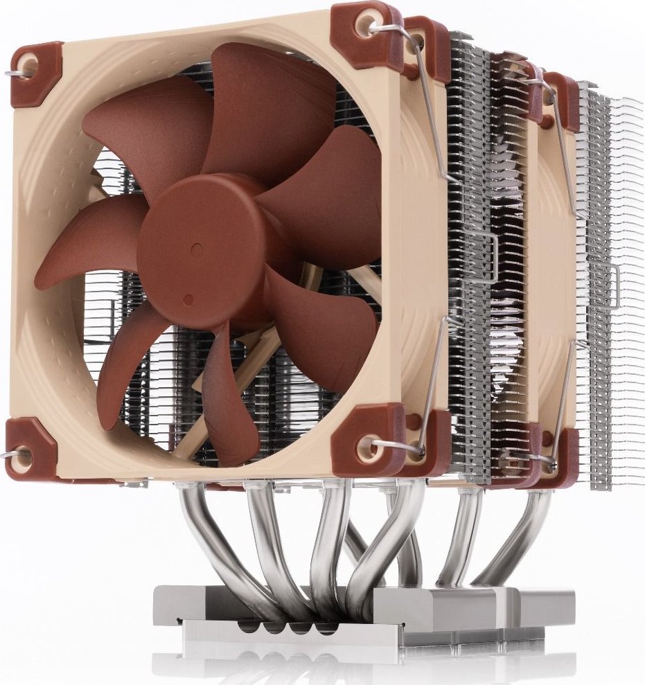Ладилник за процесор Noctua NH-D9 DX-4677 4U, два вентилатори 92 mm, за Intel Xeon, кафеава боја