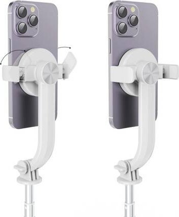 Сет за селфи со трипод и Bluetooth далечински управувач за MagSafe, компактен, бел