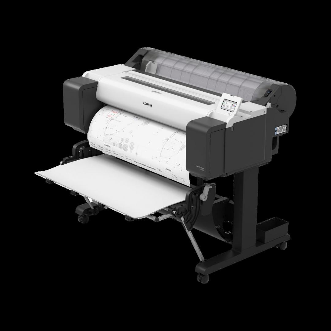 Plotter CAD Canon TM-350, format A0, piedestal i përfshirë, i bardhë