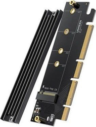 Adapter PCIe Ugreen 4.0 x16 për SSD M.2 NVMe, deri 64 Gbps, i zi