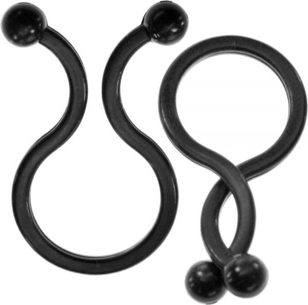 Organizer kabllosh InLine Cable Tie 59966I, set 10 copë, i zi