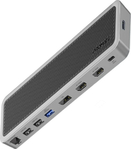 Docking station ProMate ApexHub-MST 13in1, USB-C, HDMI DisplayPort LAN, gri