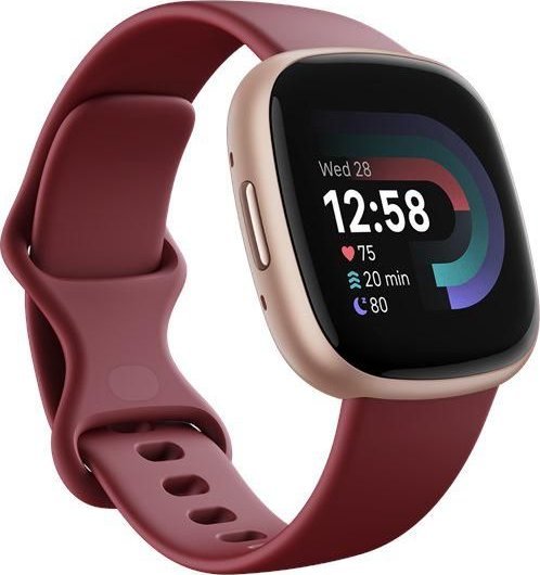 Orë inteligjente Fitbit Versa 4, GPS, rezistencë ndaj ujit 50 m, rozë