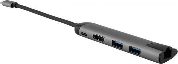 USB Hub Verbatim Multi Port USB-C, i hirtë