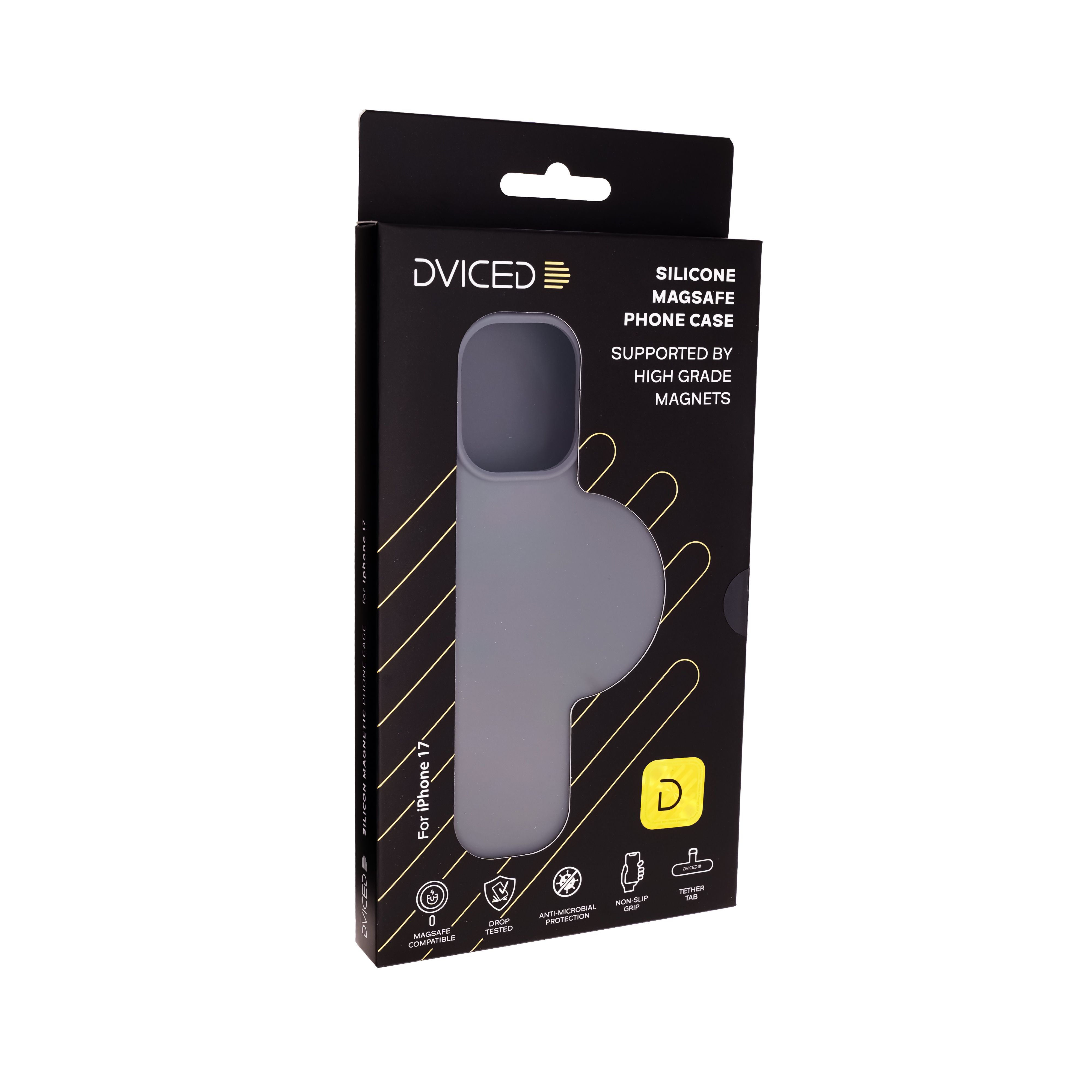 Dviced Silicone MagSafe iPhone 17 Case, Grey