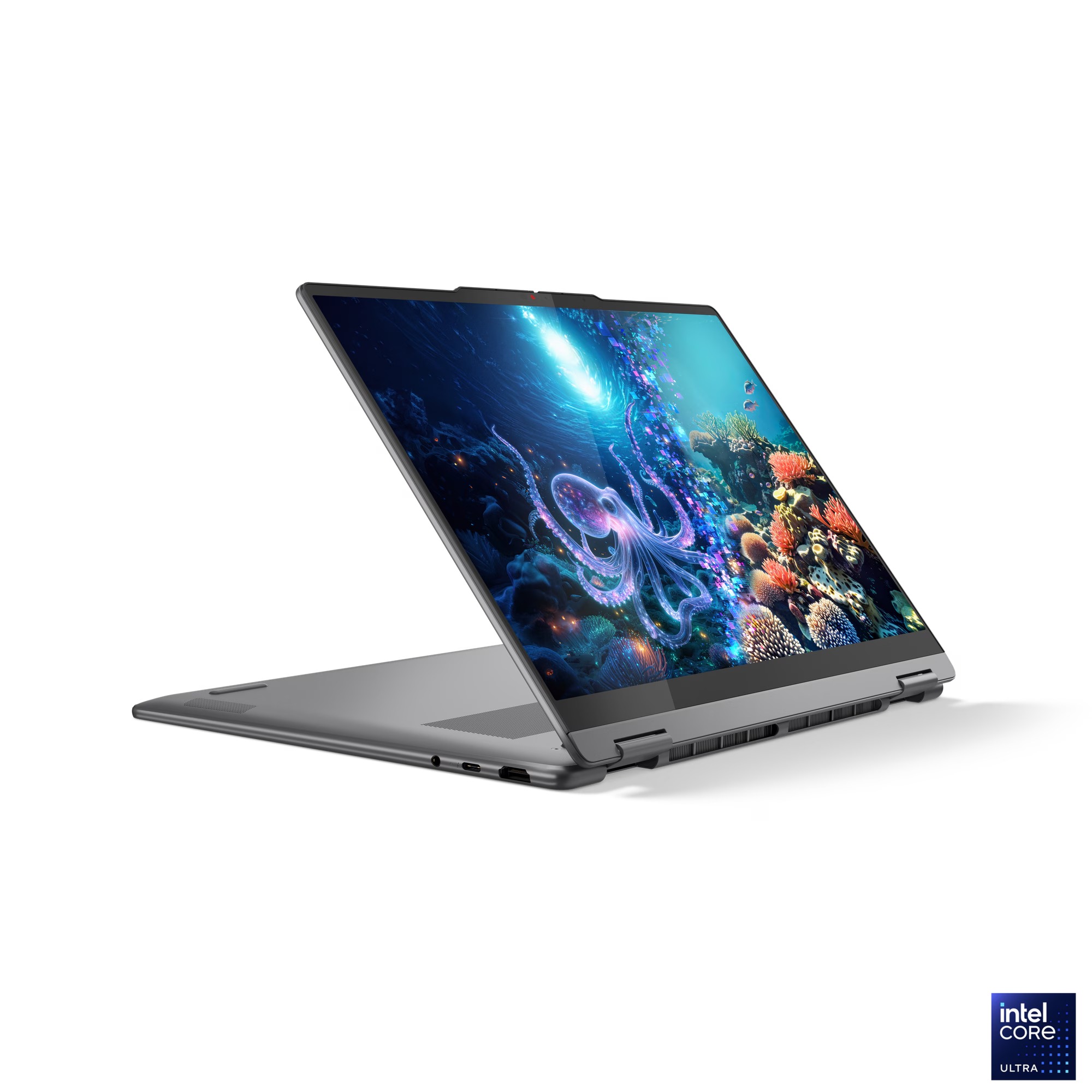Laptop 2 në 1 Lenovo Yoga 7i 14ILL10, 14", Intel Core Ultra 7 258V, 32GB RAM, 1TB SSD, Intel Arc Graphics 140V, i hirtë