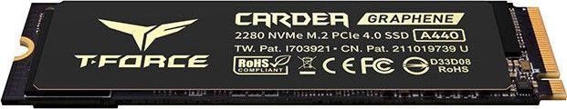 Disk SSD TeamGroup T-Force Cardea A440, 2TB, M.2 2280 PCI-E x4 Gen4 NVMe
