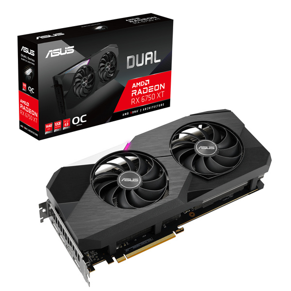 Kartelë grafike ASUS Dual -RX6750XT-O12G AMD Radeon RX 6750 XT 12 GB GDDR6