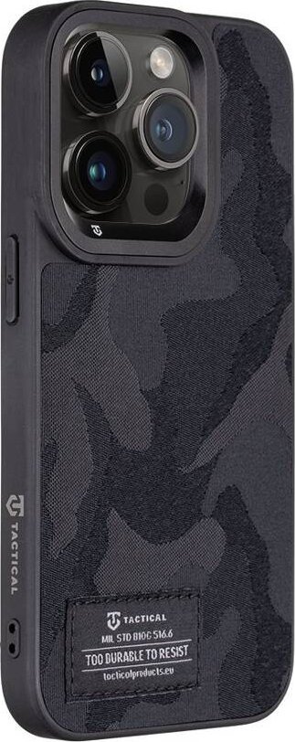 Mbulesë telefoni Tactical Camo Troop për iPhone 14 Pro, mbrojtëse, e zezë