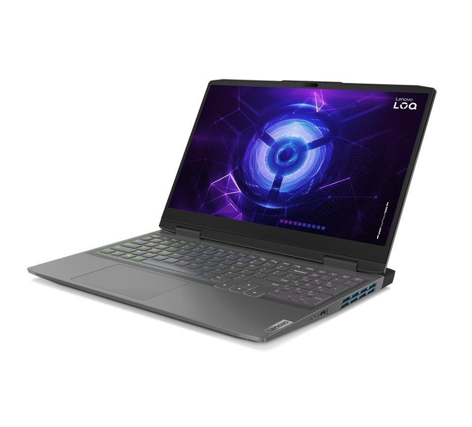 Лаптоп Lenovo LOQ Laptop, 15.6", Intel i5-13500H, 16 GB RAM, 512 GB SSD, NVIDIA GeForce RTX 4060, сив
