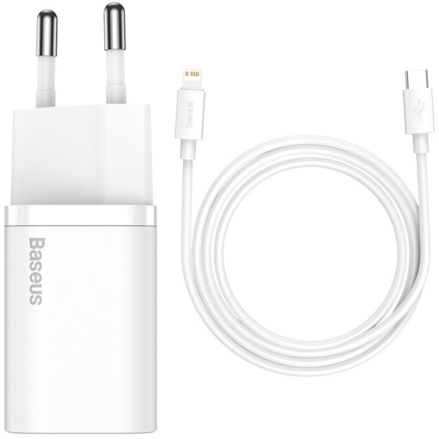 Karikues Baseus Super Si, 30W, i bardhë