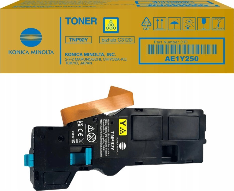 Тонер Коніка Минолта TNP-92Y AE1Y250, 4000 страници, жолт