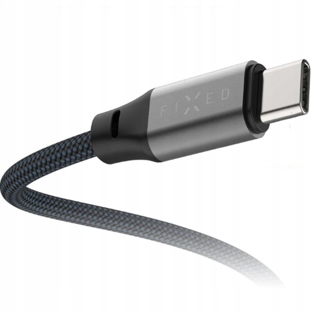 Kabllo USB C FIXED, USB C në USB C, 1.2 m, 240W PD, gri