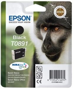 Ngjyrë për printer EPSON SX10x 20x 40x (T0891), 5.8ml, e zezë