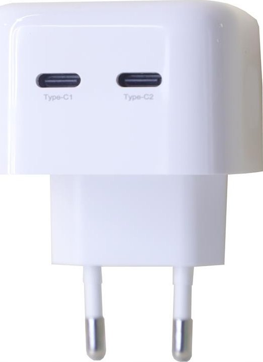 Мрежен полнач MX Thunder PD 35W, 2x USB-C, бел