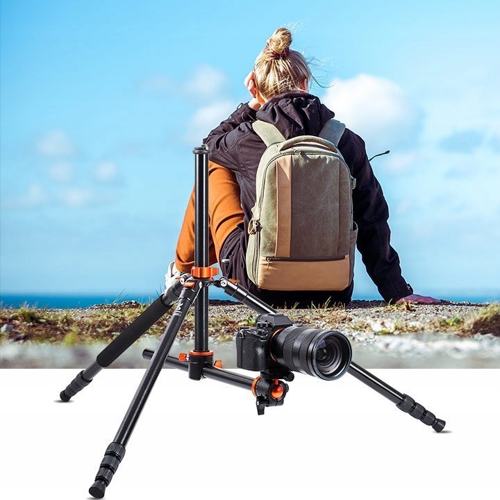 Tripod fotografik K&amp;F Concept S210 KF09.087V4, 231cm, 3 në 1, i zi