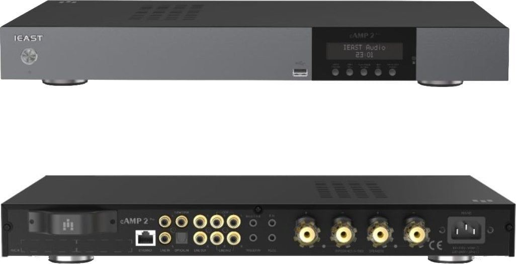 Amplifikator stereo Hi-ResCloud eAMP 2 Pro, Class D, dalje subwoofer, i zi