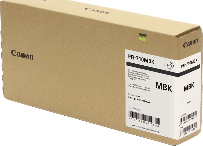 Ngjyrë për printer Canon PFI-710MBK, e zezë