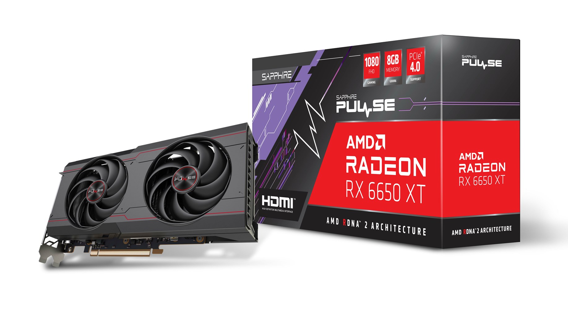Kartelë grafike Sapphire Radeon RX 6650 XT Pulse, 8GB, e zezë