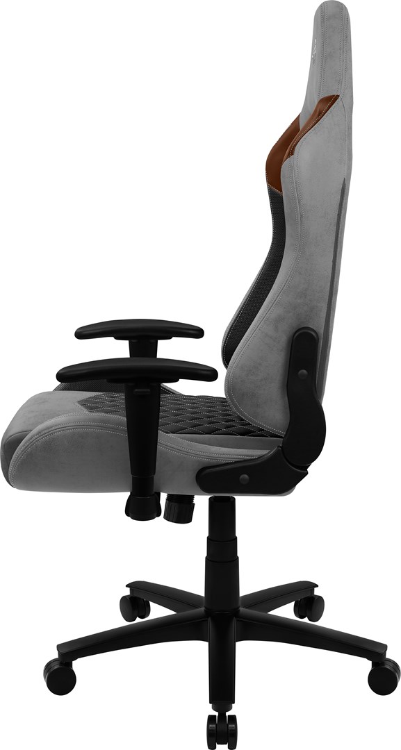 Karrige lojërash Aerocool DUKE AeroSuede, 150kg, 90-180°, e zezë/e kaftë/e hirtë