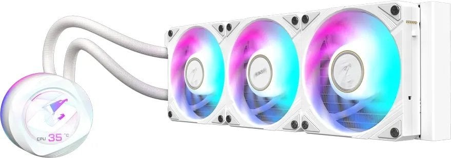 Ftohës me ujë Gigabyte Aorus WaterForce X II 360, i bardhë