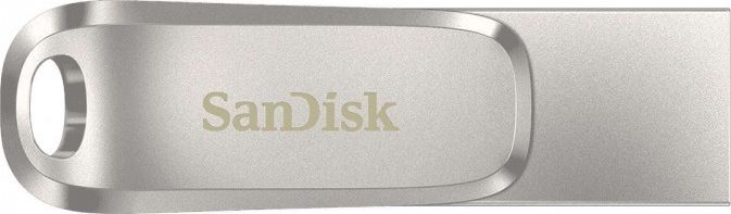 USB SanDisk Ultra Dual Drive Luxe, 128GB, USB Type C dhe USB Type A, çelik inox