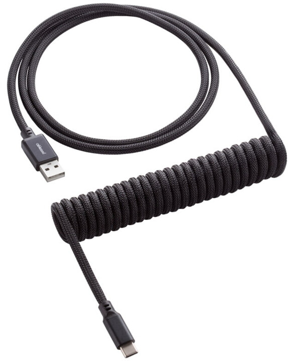 Кабел CableMod Classic Coiled, USB-C/USB-A, 1,5м, црн