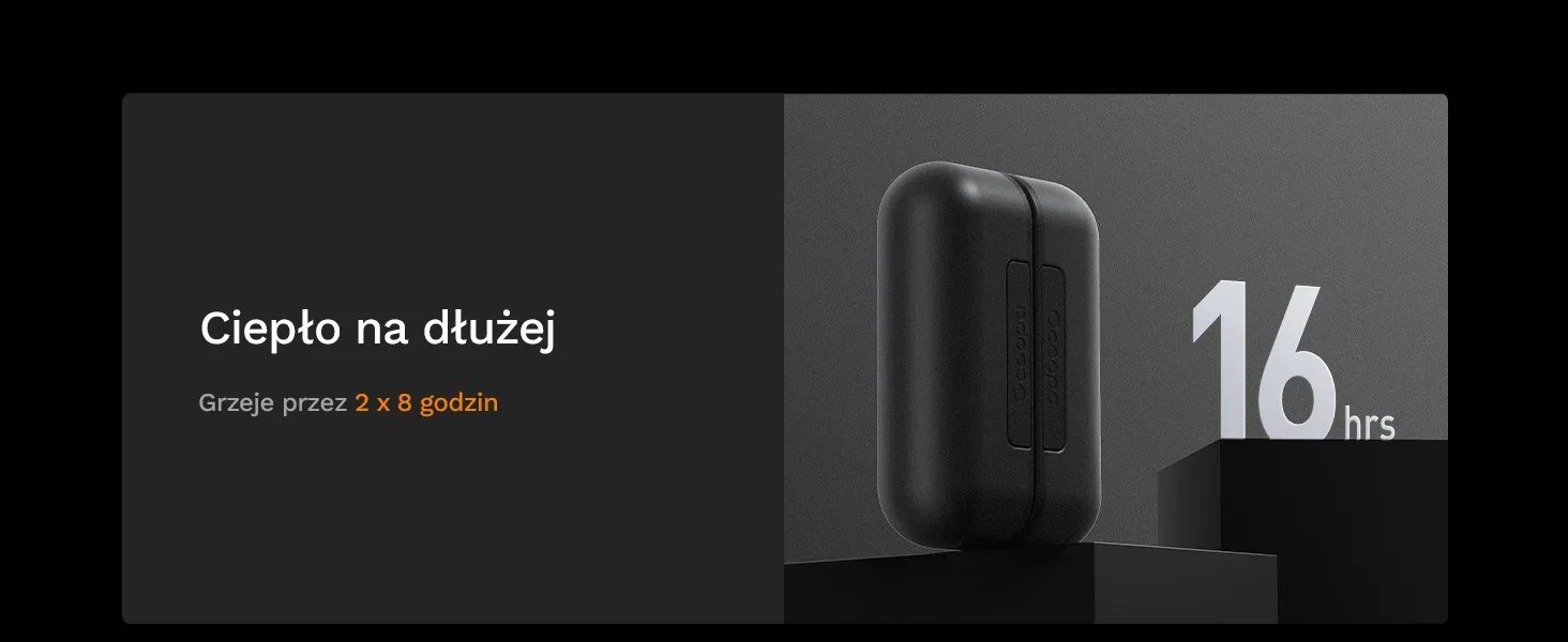 Електронски греач за раце Ocoopa UT2s, 10000mAh, 4 нивоа на топлина, сив