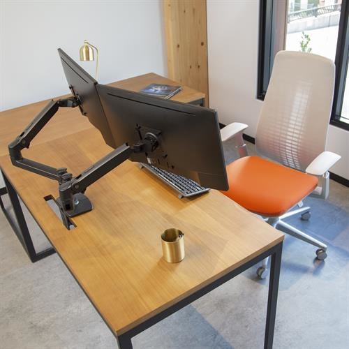 Krah montimi për dy monitorë Ergotron LX, 27", i zi 
