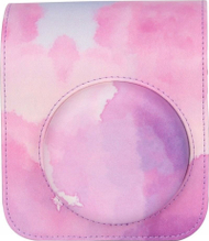 Çantë mbrojtëse LoveInstant për Fujifilm Instax Mini 12, eko lëkurë, dizajn Clouds, shumëngjyrëshe