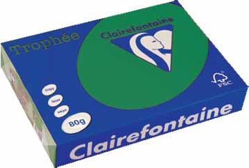 Letër printeri Clairefontaine Trophee 1783C, A4, 80 g, jeshile fir