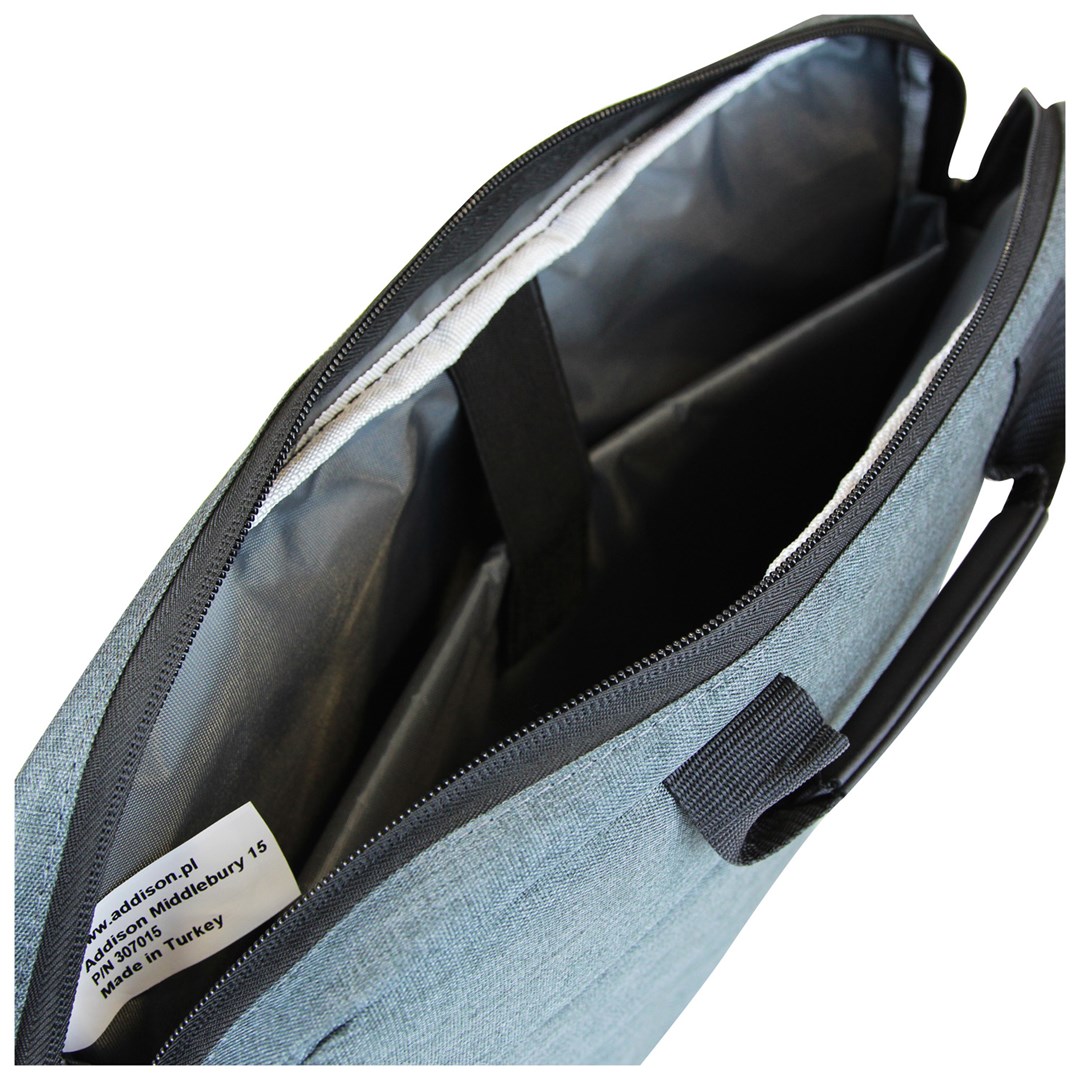 Çantë dore për laptop Addison 307015, 15.6", e hirtë