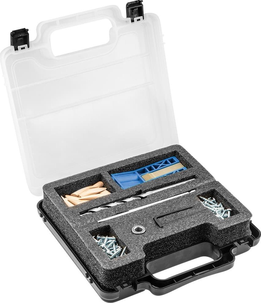 Set për lidhje të fshehura Graphite, 76 pjesë, për dru