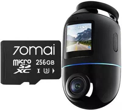 Kamerë makine 70mai X800 4K Omni, 4K, microSD 256GB, e zezë