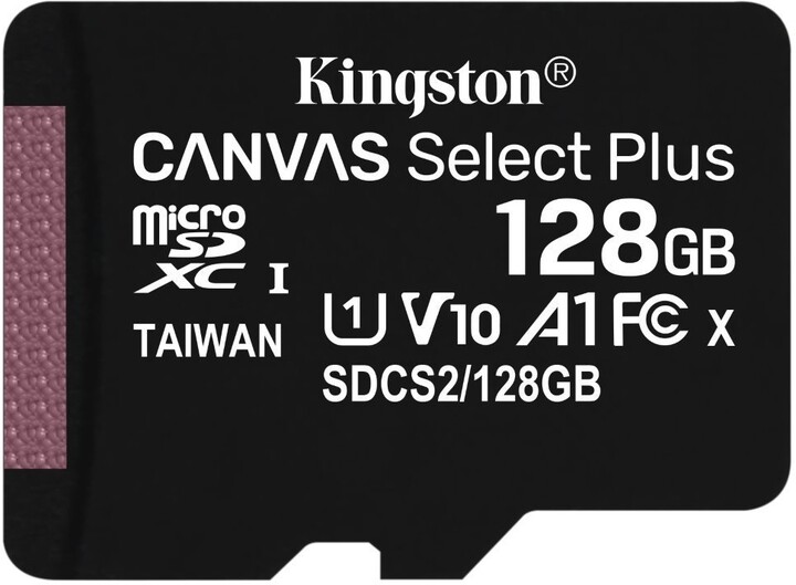[OUTLET] Kartelë për memorie Kingston Micro SDXC Canvas Select Plus 100R 128GB 100MB/s UHS-I + adapter
