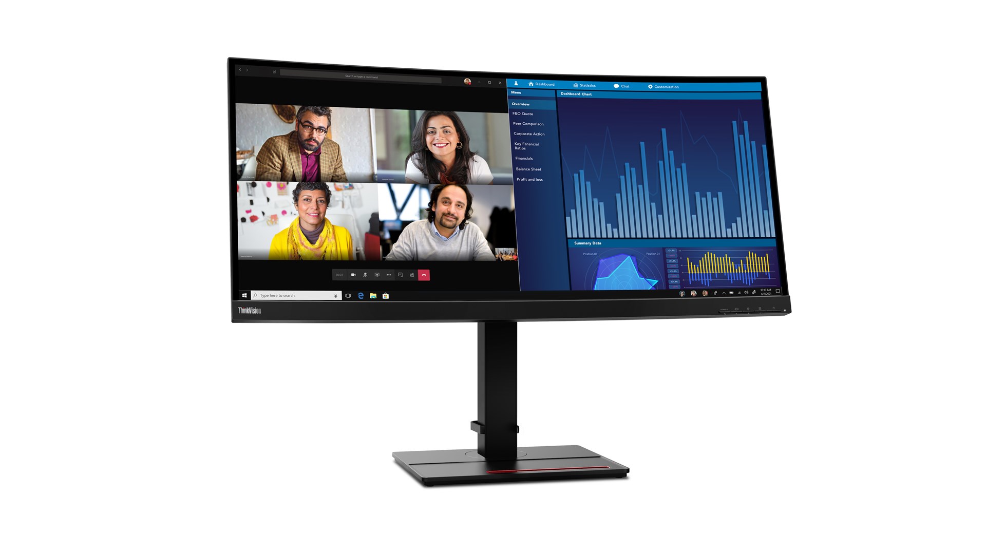 Monitor Lenovo ThinkVision P34w-20, 34.14”, WQHD, i zi