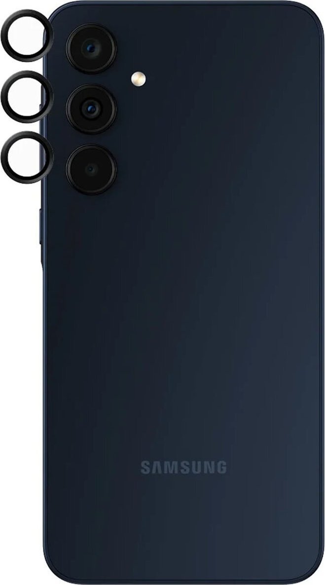 Mbrojtës lente PanzerGlass Samsung Galaxy A55 Hoops, set unazash, i zi