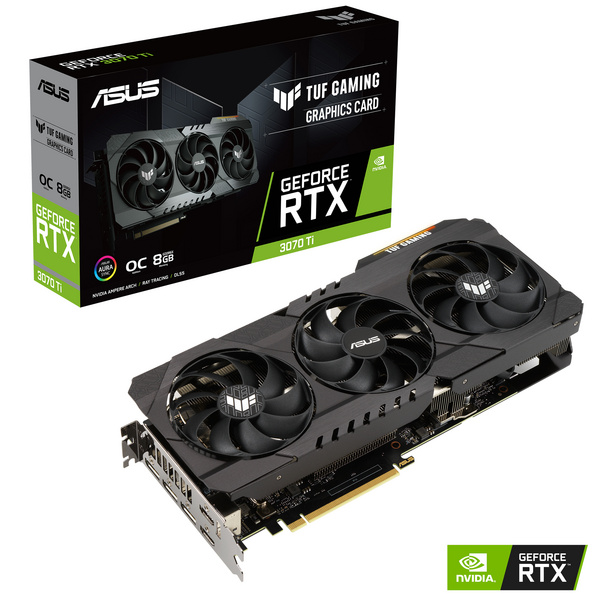 Kartelë grafike ASUS TUF Gaming TUF-RTX3070TI-O8G-GAMING NVIDIA GeForce RTX 3070 Ti 8 GB GDDR6X