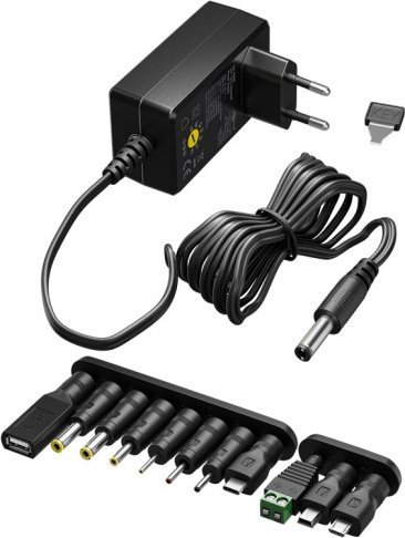 Adaptues universal energjie, 3V 12V, 12W, 11 konektorë