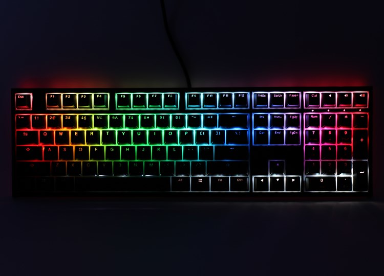 Tастатура Ducky One 2, целосна големина, Cherry MX Black, RGB, црна