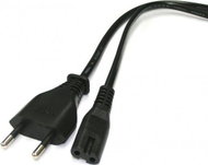 Kabllo energjie Logo, 230 V, CEE7 - C7, 2 m, e zezë