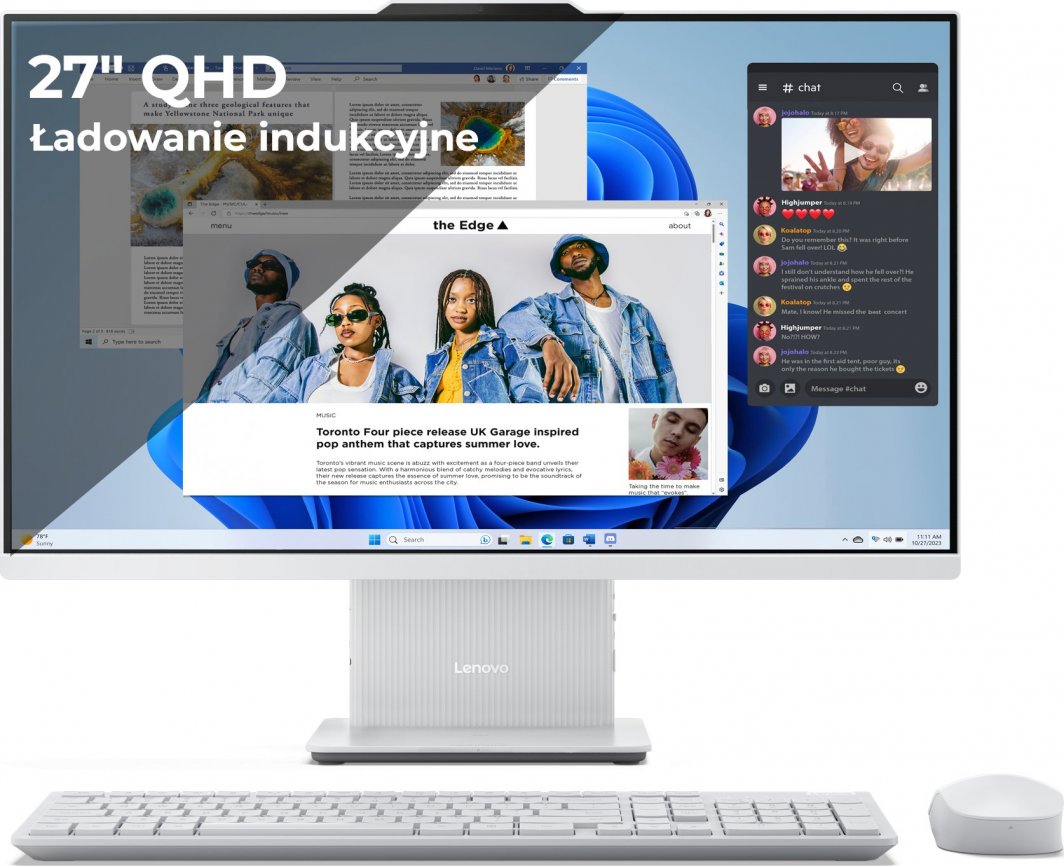 Kompjuter Lenovo IdeaCentre 27IRH9 F0HM002QPB, 27", i5-13420H, 16GB RAM, 512GB SSD, i zi