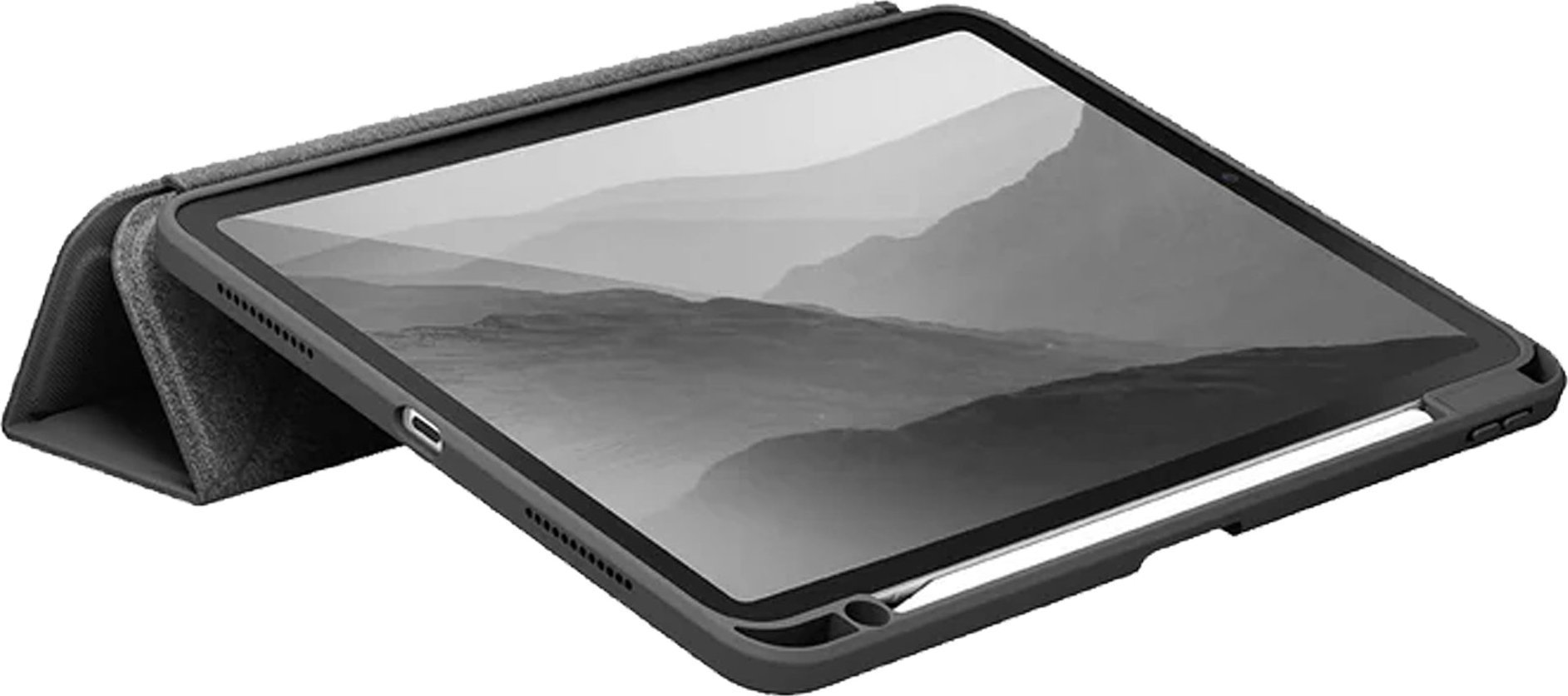 Заштитна маска UNIQ Moven за iPad Pro 13" 2024, со држач, јагленосиво сива
