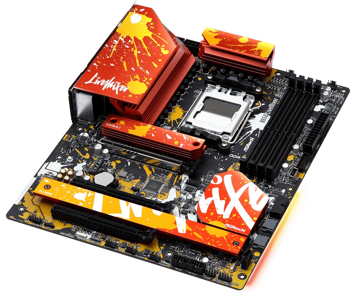 Pllakë amë Asrock B650 LiveMixer AMD B650 Socket AM5 ATX