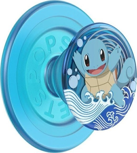 Mbajtëse telefoni PopSockets MagSafe Round PopGrip, me unazë adaptuese, dizajn Pokemon Squirtle Water