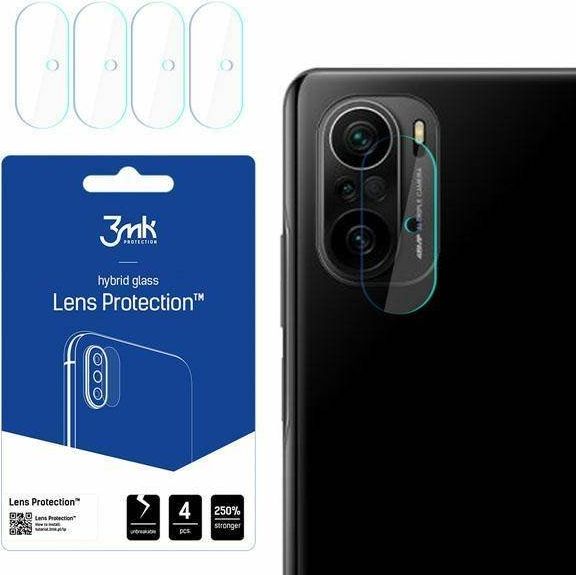 Mbrojtës kamerë 3MK Lens Protect për Xiaomi Poco F3 5G, set 4 copë, transparent