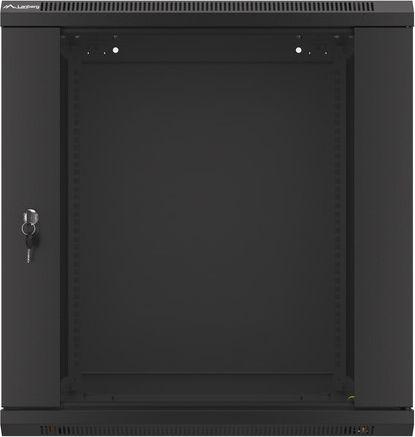 Kabinet muri 19" Lanberg WF01-6612-10B, 12U, kapacitet 60 kg, i zi