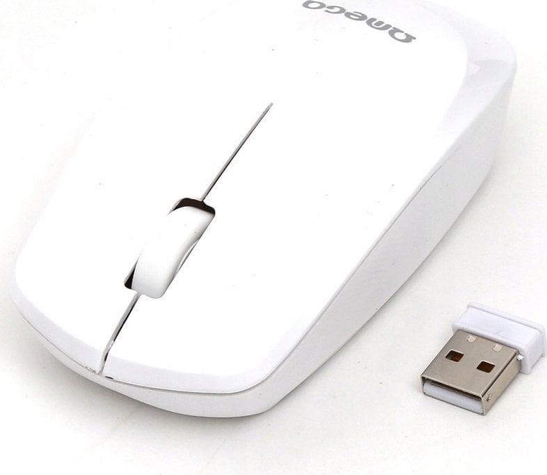 Бежичко глувче Omega OM-229 OM229W, USB 2.4 GHz, оптичко, црно