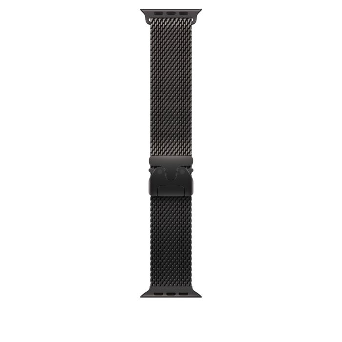 Apple Watch 49mm Loop, Black Titanium Milanese Loop, Large