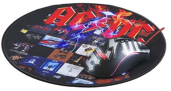 Mouse pad gaming SUPERDRIVE AC/DC, 30 x 30 cm, 3 mm, i zi